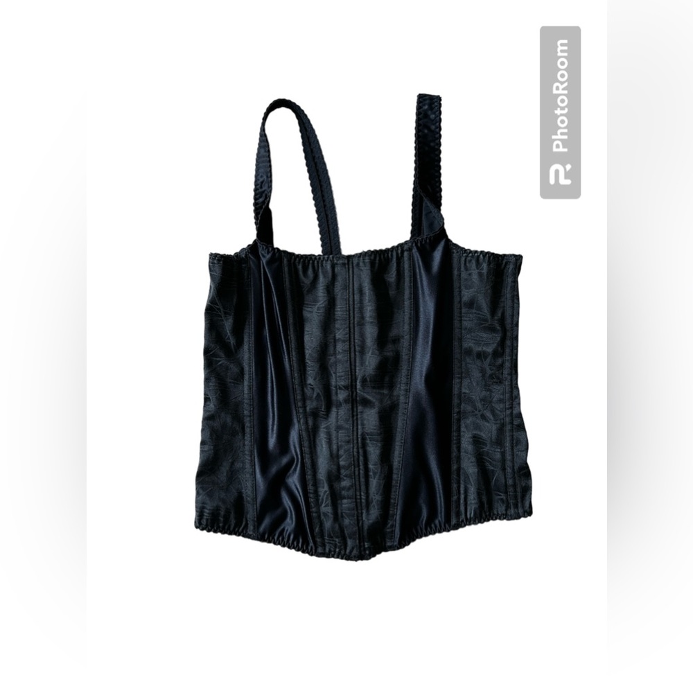 Authentic 90’s Black Corset  - Vintage, Satin
